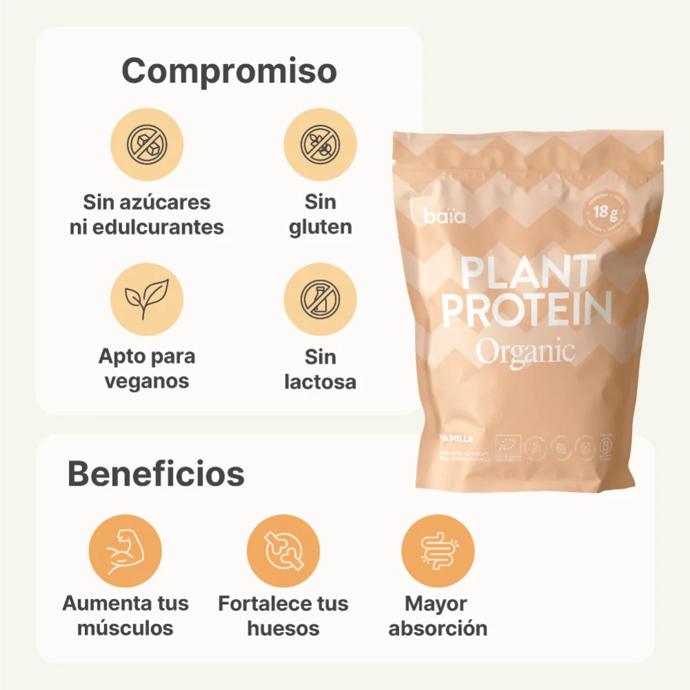 PLANT PROTEIN VAINILLA 750G - Image 4
