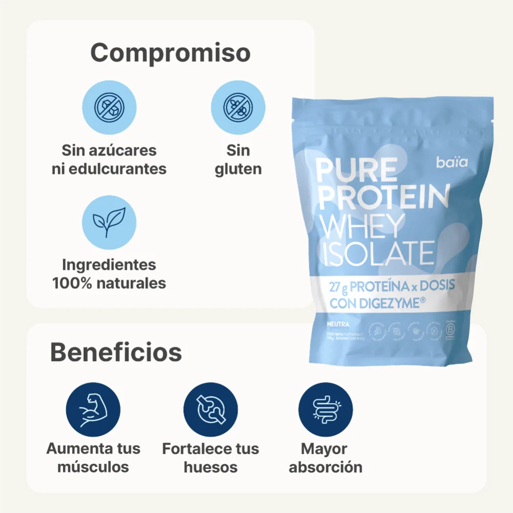 PURE PROTEIN WHEY ISOLATE NEUTRO 750G - Image 4